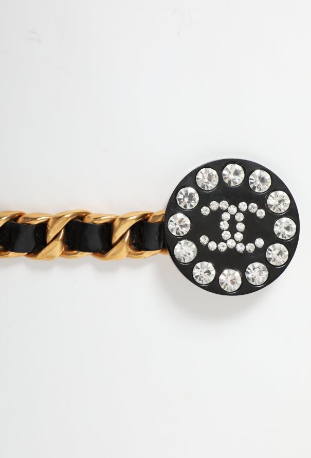 Chanel ICONIC S/S 1995 Chainlink Strass 'CC' Belt - 5