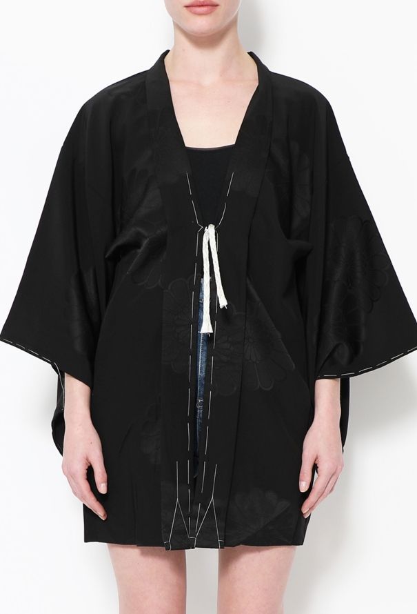 World Treasures Authentic Floral Silk Kimono - 2