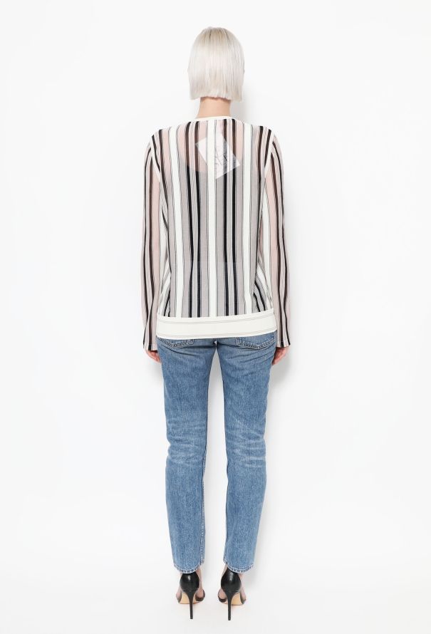 Chanel Striped Mesh Top - 3