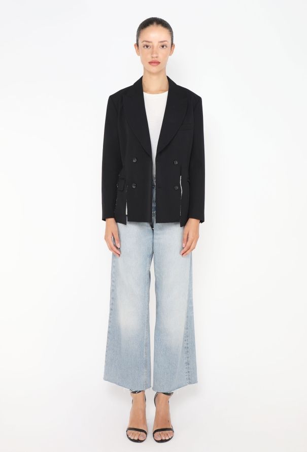 Comme des Garçons Deconstructed Twill Blazer - 3