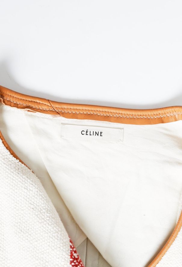 Céline Belted Linen Zip Jacket - 6