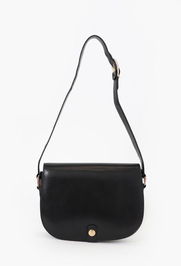 Céline '70s Black Carriage Shoulder Bag - 3