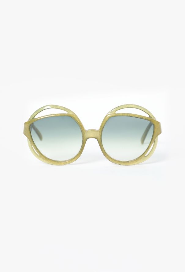 Dior 1977 Oversized Speckled Sunglasses - 1