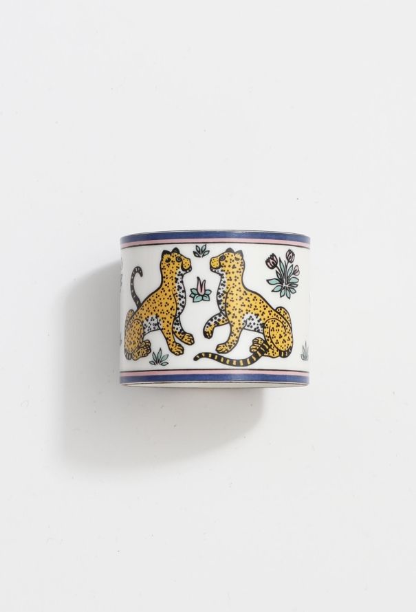 Hermès Vintage "Les Leopards" Napkin Ring - 3
