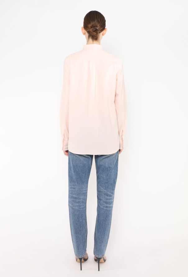 Céline Collarless Cotton Tunic - 4