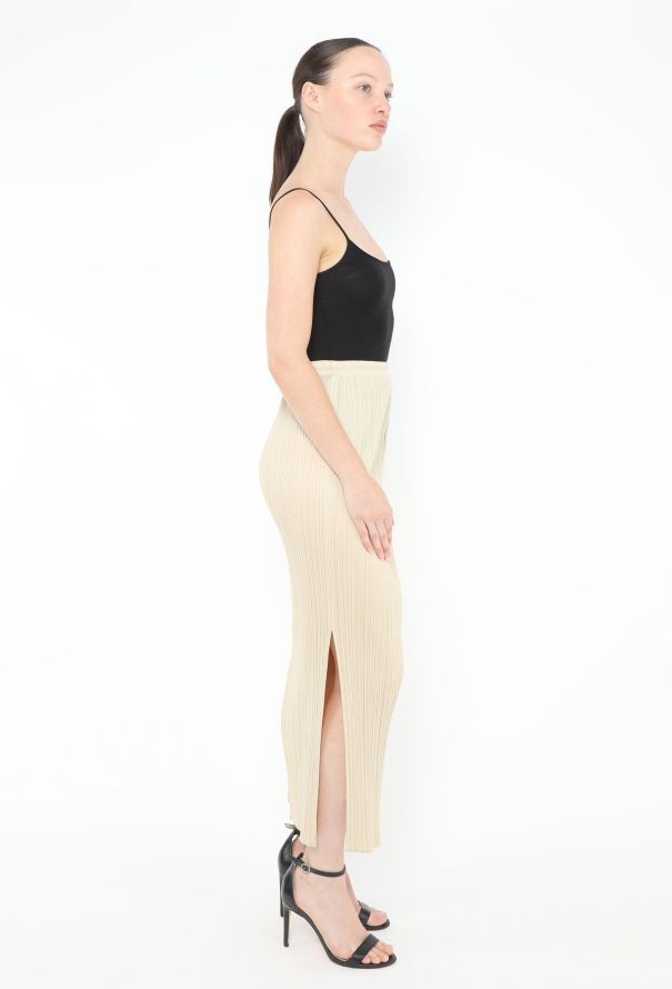Issey Miyake Pleats Please Classic Slit Skirt - 2