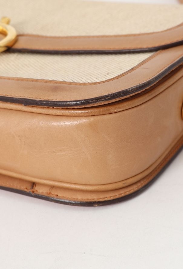 Céline Vintage Canvas Triomphe Shoulder Bag - 8