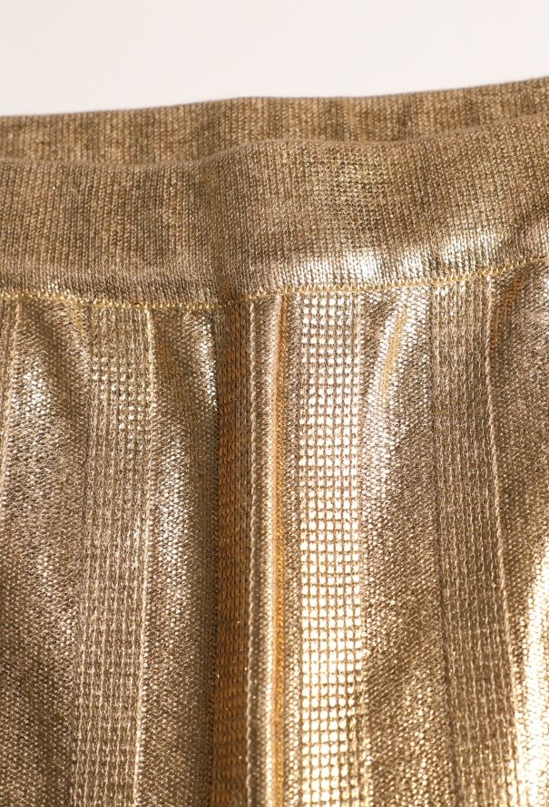 Thierry Mugler 2001 Metallic Striped Ensemble - 6