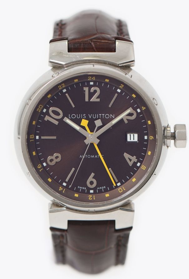 Louis Vuitton Steel Tambour GMT Q1131 Watch - 2