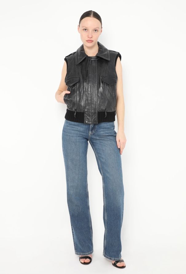 Balenciaga Iconic F/W 2002 Leather Vest - 4
