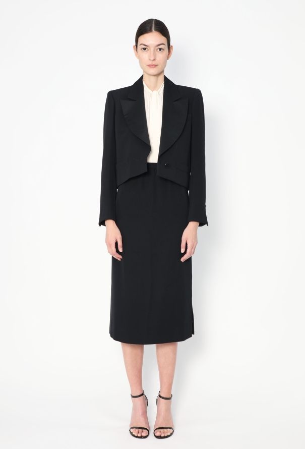 Saint Laurent Vintage Notched Smoking Ensemble - 5