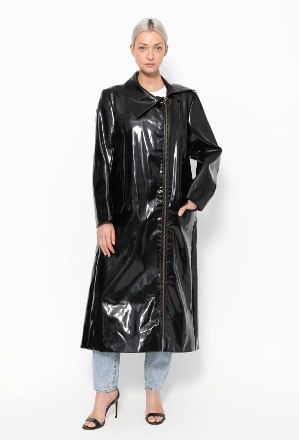 Iconic Pierre Cardin '70s Vinyl Trench Coat - 5