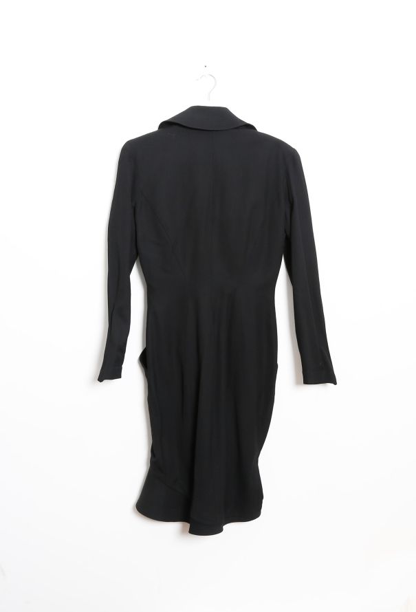 Thierry Mugler Vintage Ruffled Smoking Dress - 9
