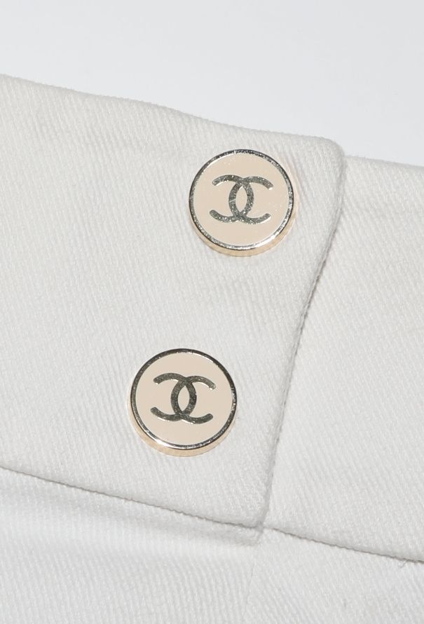 Chanel '90s Denim 'CC' Skirt - 5