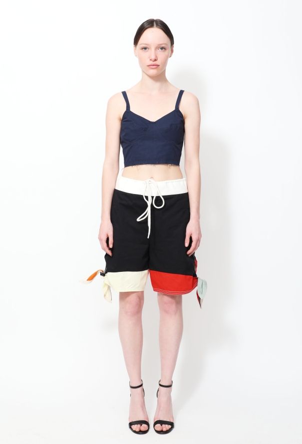 Chloé S/S 2017 Colorblock Tie Shorts - 3