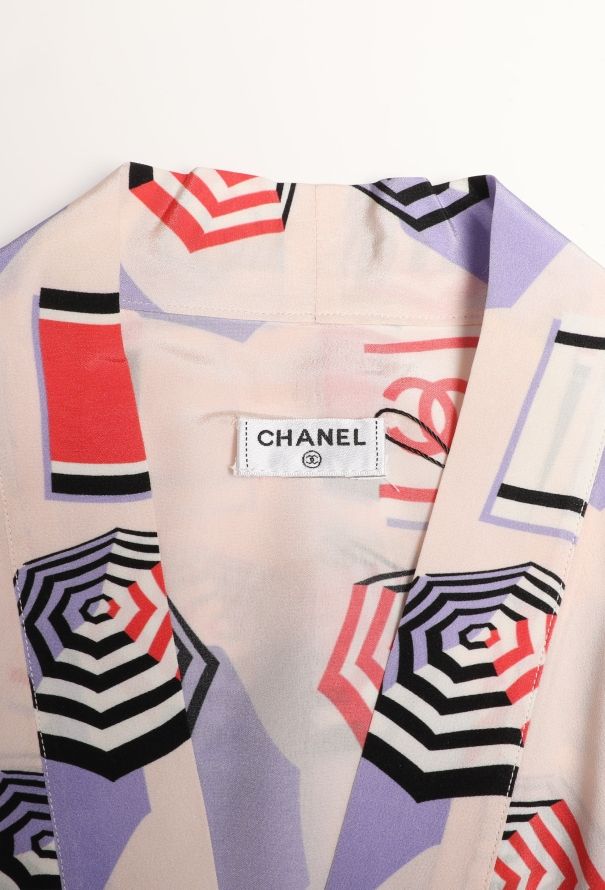 Chanel S/S 2019 Printed Silk Blouse - 6