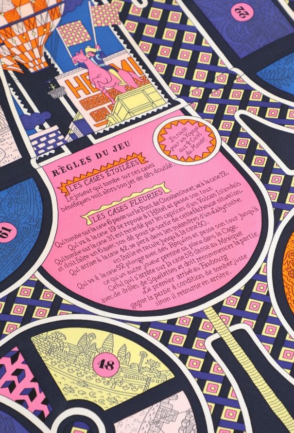 Hermès 2018 'Le Tour Du Monde en 63 Cases' 90cm Carré - 5