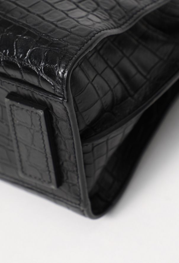 Saint Laurent Crocodile Embossed Nano Sac de Jour - 11