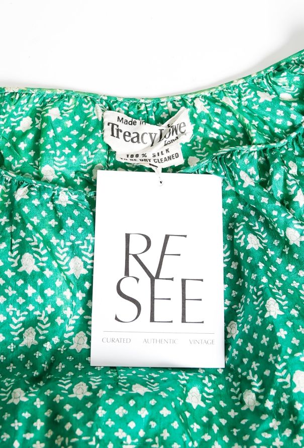 Treacy Lowe '70s Bohemian Belted Silk Dress - 5