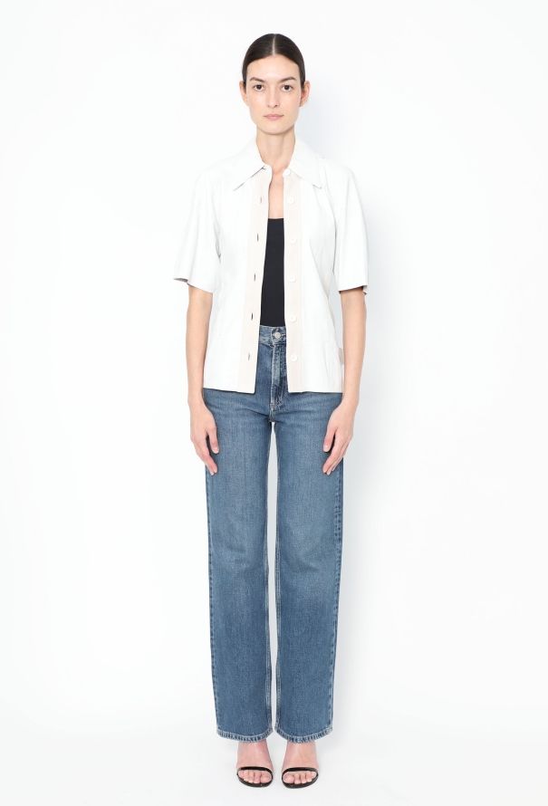 Céline 2017 Belted Lambskin Top - 6