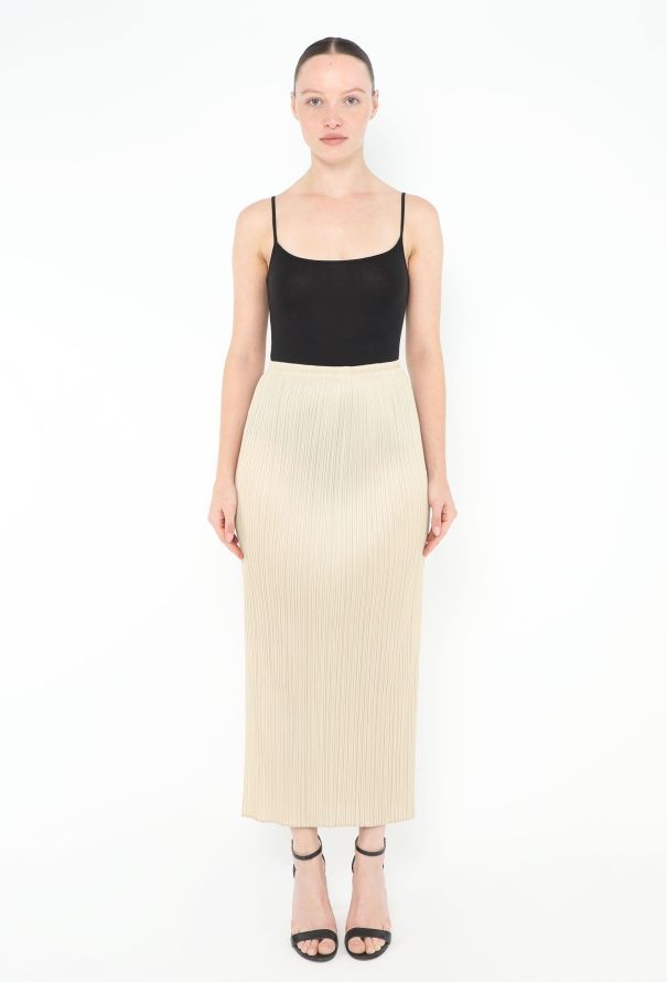 Issey Miyake Pleats Please Classic Slit Skirt - 1