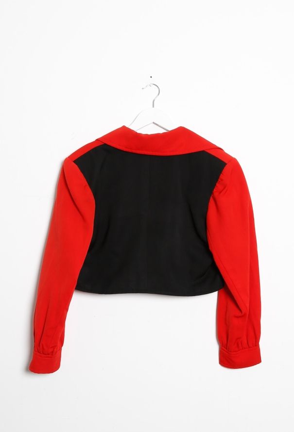 Saint Laurent 70s Cropped Colorblock Jacket - 6