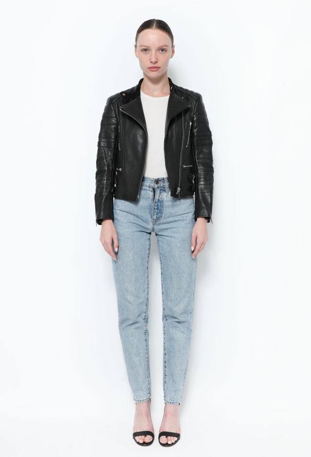 Céline Leather Biker Jacket - 1