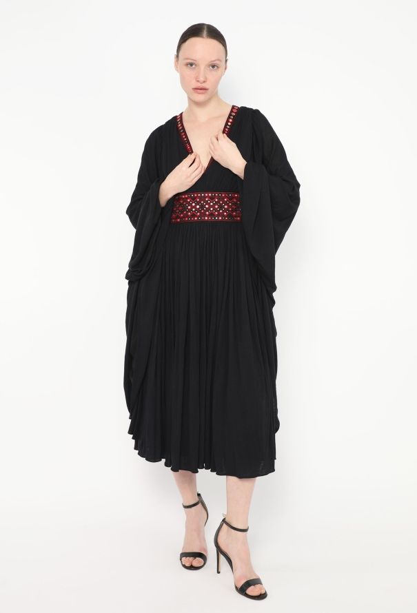 Alexander McQueen 2008 Embroidered Ruched Kaftan - 3