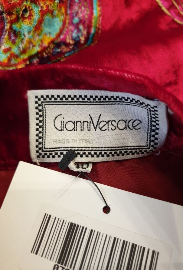 Gianni Versace 80s Gianni Velvet Wrap Skirt - 6