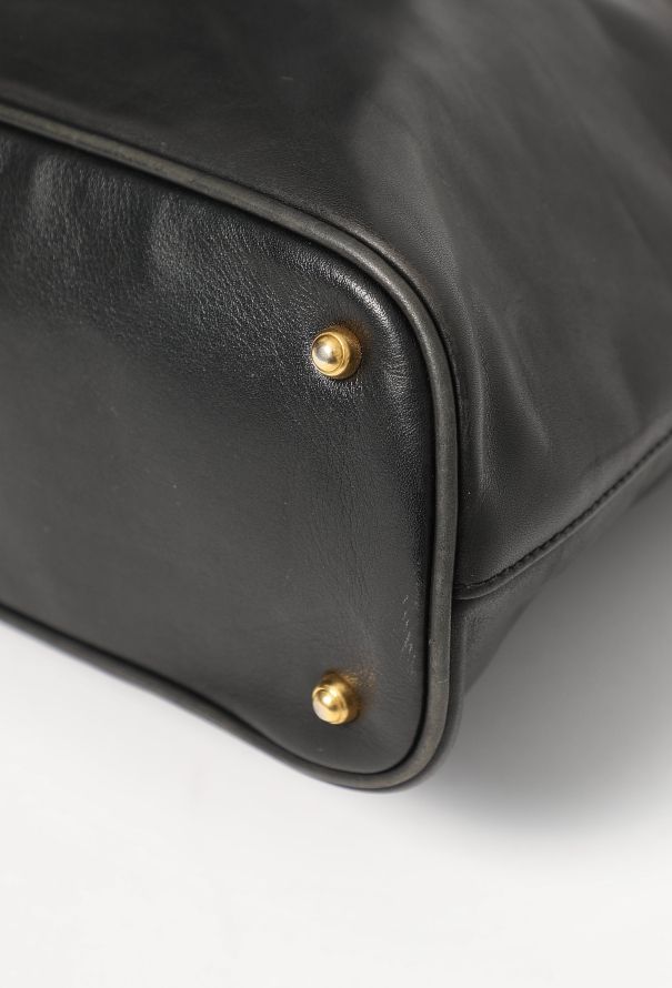 Gucci Vintage Black Bamboo Bag - 9