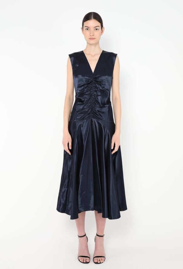 Céline F/W 2016 Ruched Charmeuse Dress - 1