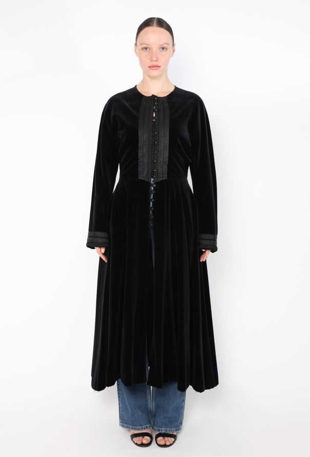 Jean Paul Gaultier Vintage Gibo Velvet Evening Coat - 1
