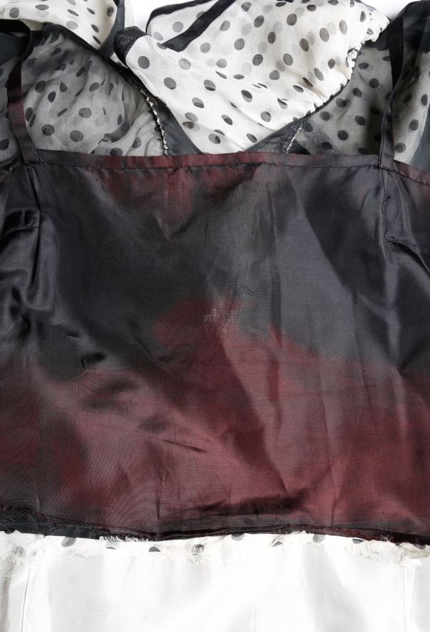 Balmain '50s Ruffled Polka Dot Dress - 6