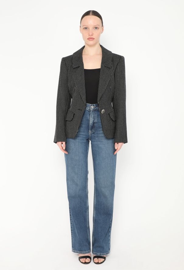 Saint Laurent F/W 1992 Pinstripe Blazer - 3