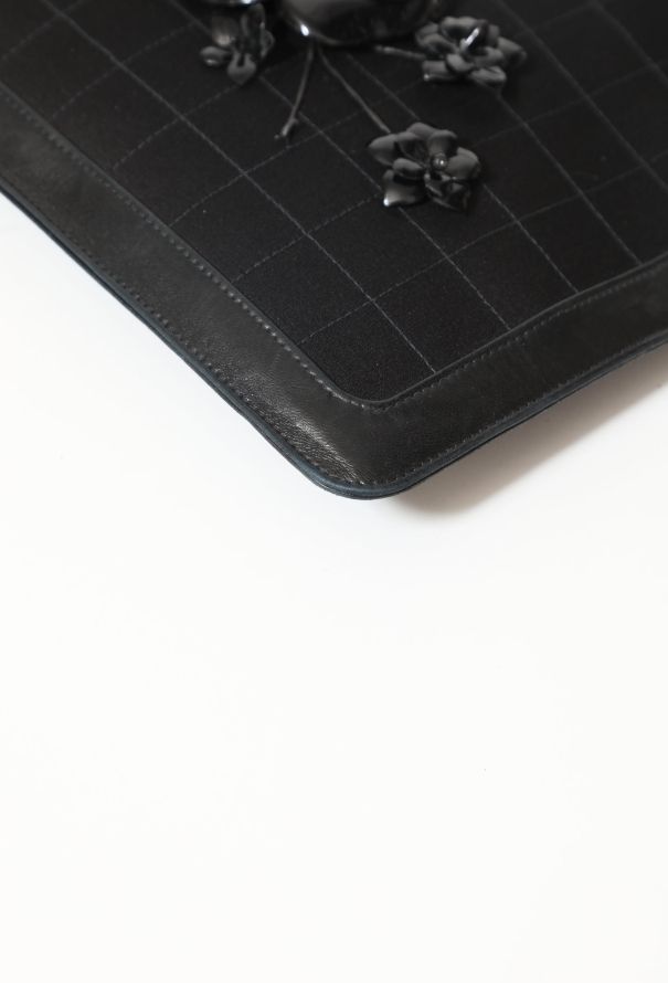 Chanel Camelia Satin Clutch - 7