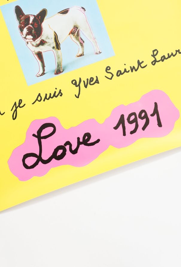 Saint Laurent Rare 1991 Love Poster, in Original Packaging - 3