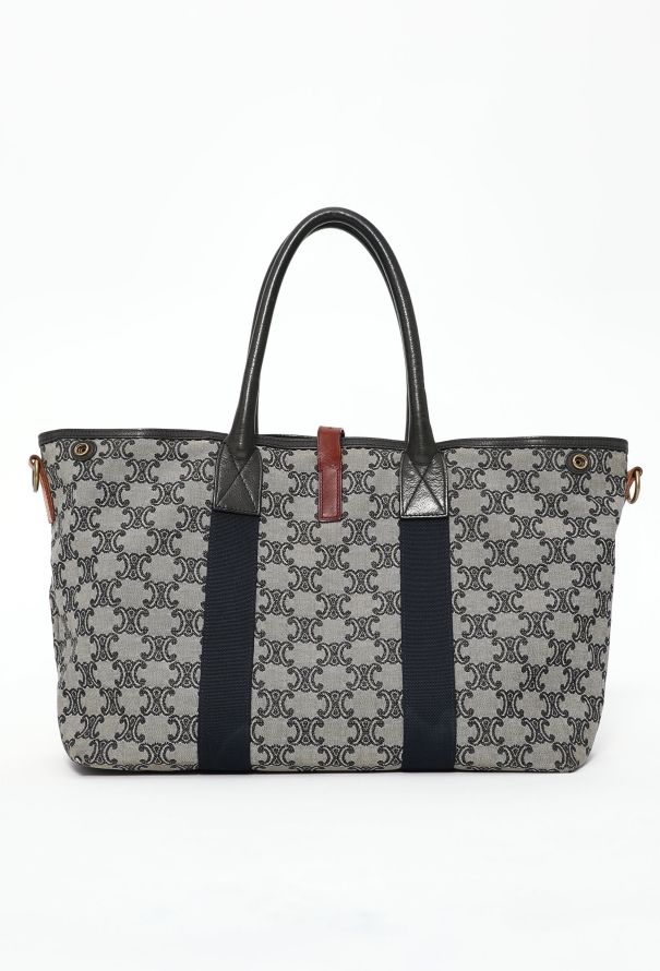 Céline Navy Triomphe Tote Bag - 4