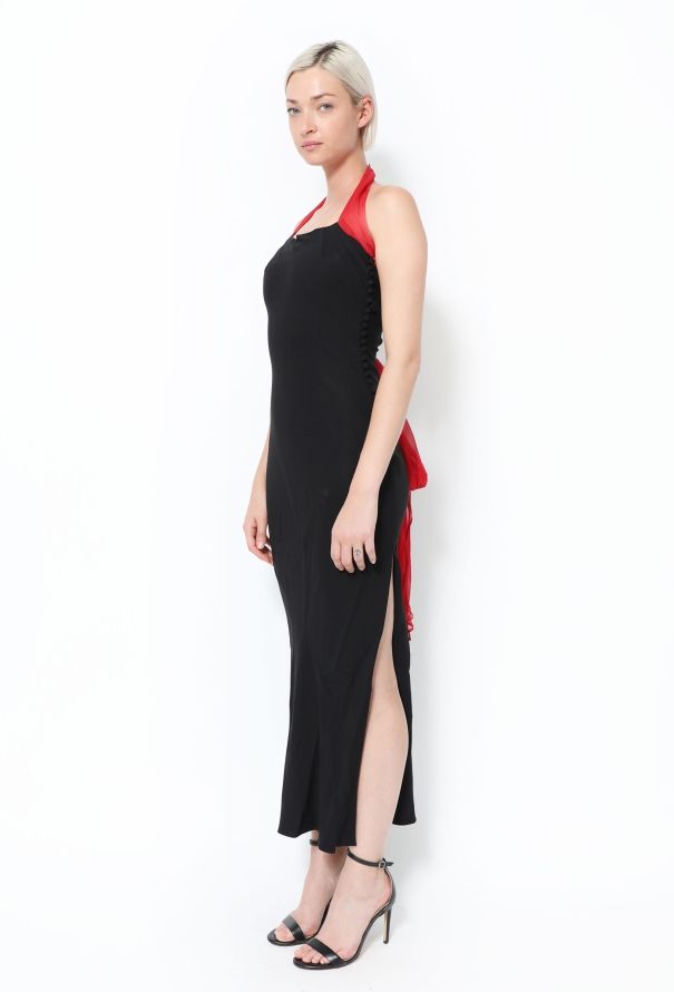 Christian Dior Stunning 1999 Chiffon Halter Dress - 4