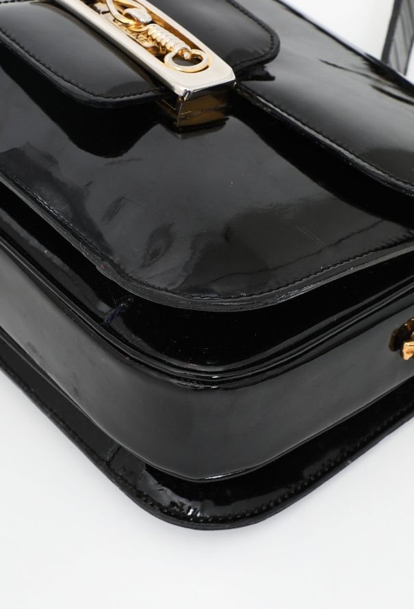 Céline Vintage Crécy Patent Bag - 7