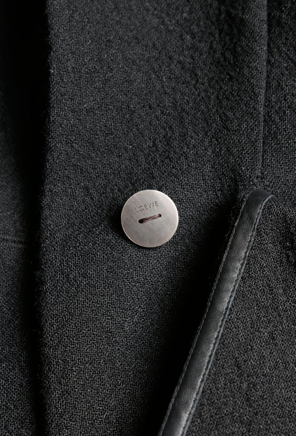 Loewe Hourglass Wool Pocket Coat - 6