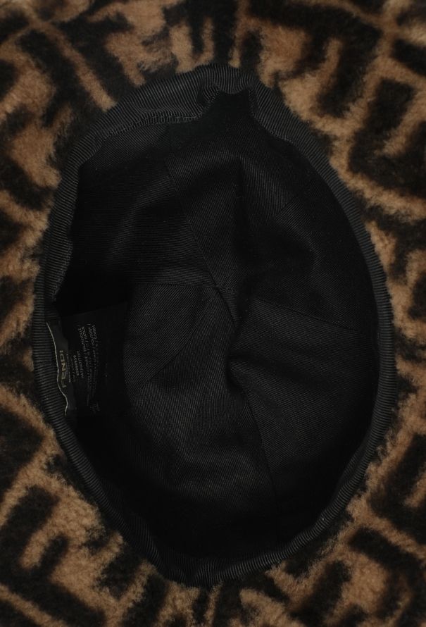 Fendi 2019 Monogram Shearling Bucket Hat - 7
