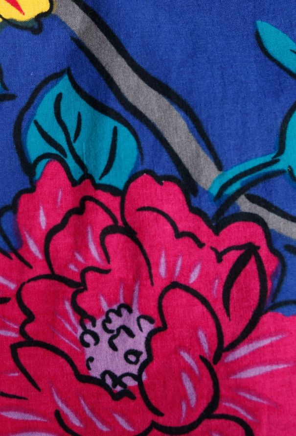 Exquisite Vintage Perry Ellis '80s Floral Cotton Skirt - 5