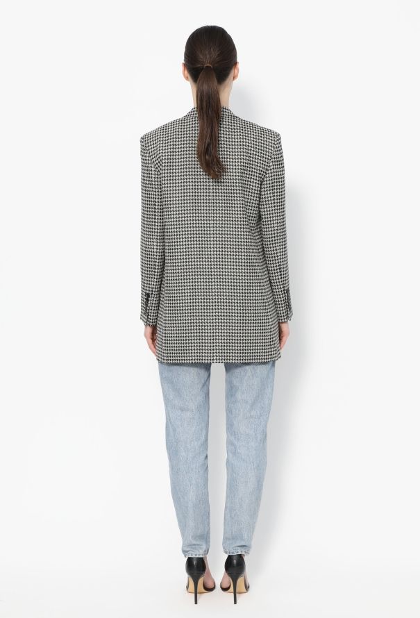 Saint Laurent S/S 2014 Houndstooth Blazer - 5