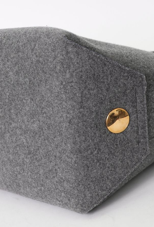 Céline Grey Felt Orb Tote Bag - 7