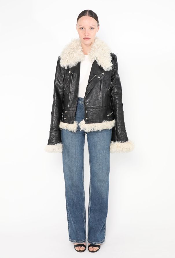 Balenciaga ICONIC F/W 2004 Shearling Aviator Jacket - 3