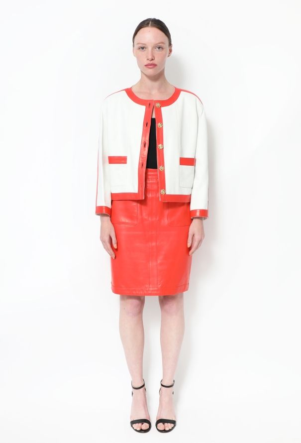 Chanel ICONIC S/S 1990 Bicolor Lambskin Ensemble - 7