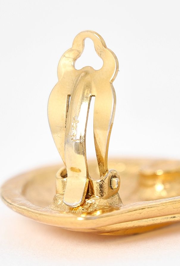 Saint Laurent 1993 Hammered Heart Clip Earrings - 4