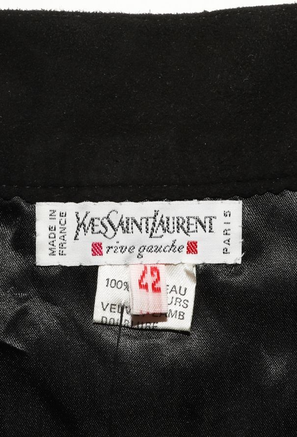 Saint Laurent 1992 Suede Fringe Skirt - 5