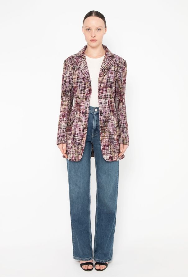 Chanel RARE S/S 1998 Tweed Bodycon Jacket - 4