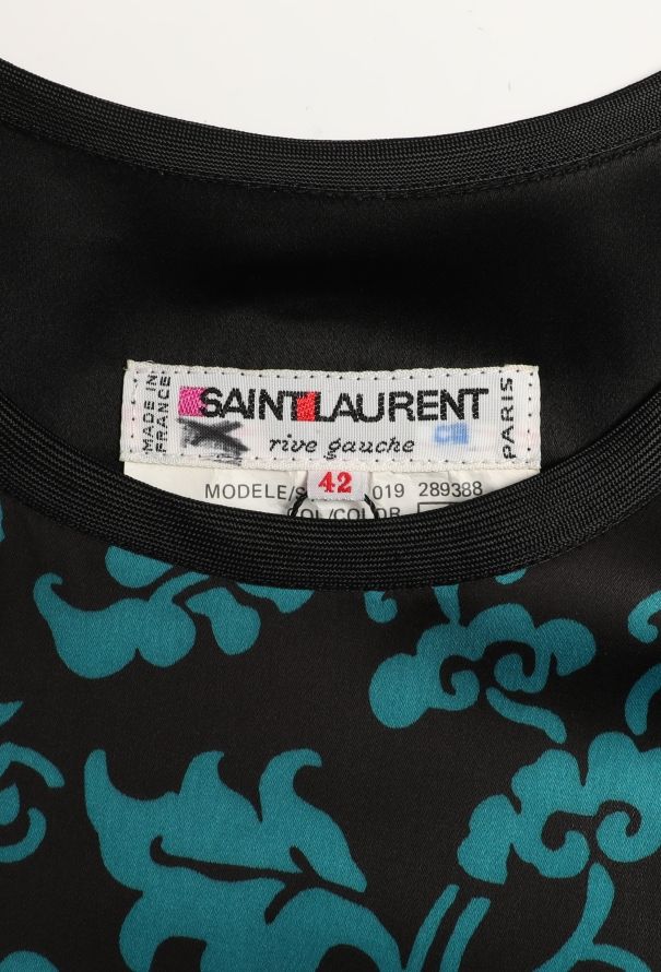 Saint Laurent RARE F/W 1979 Floral Charmeuse Ensemble - 8